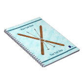 Landoverschrijdende sneeuw notitieboek (Rechterzijde)