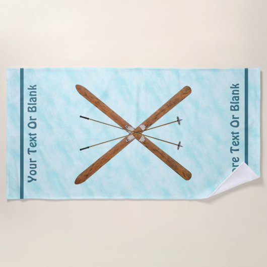 Landoverschrijdende sneeuw strandlaken (Voorkant)