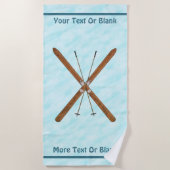 Landoverschrijdende sneeuw strandlaken (Voorkant)