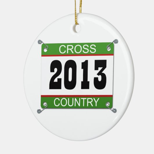 Landoverschrijdende versiering 2013 keramisch ornament (Links)