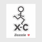 Landoverschrijdende XC actief Sticker (Vel)