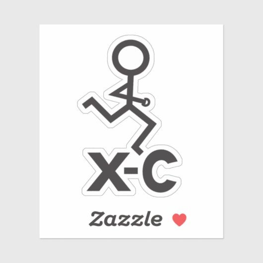 Landoverschrijdende XC actief Sticker (Vel)