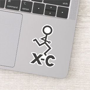 Landoverschrijdende XC actief Sticker