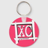 Landoverschrijdende XC-Runner Sleutelhanger (Voorkant)