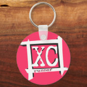 Landoverschrijdende XC-Runner Sleutelhanger (Voorkant)