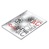  landoverschrijdende XC-typografie Notitieboek (Linkerzijde)