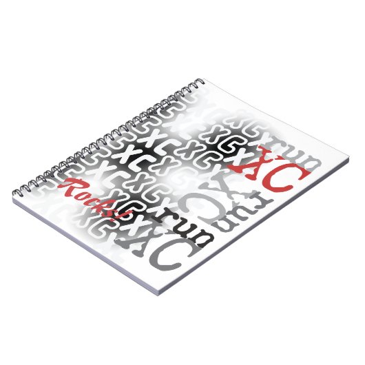  landoverschrijdende XC-typografie Notitieboek (Linkerzijde)