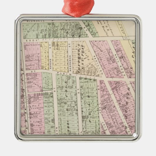 Landowners, opslagkaarten metalen ornament (Voorkant)