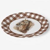 Landpaard Papieren Bordje (Gekanteld)