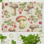 Landpompoenen, paddenstoelen en Logan Towel 53086 Theedoek (Gevouwen)