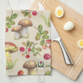 Landpompoenen, paddenstoelen en Logan Towel 53086 Theedoek (Quarter Fold)
