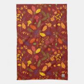 Landpompoenen van alle bladeren van de keuken 5308 theedoek (Verticaal)