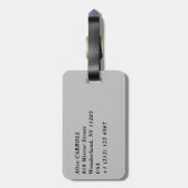 Landpoort in Korcula stad - Dalmatië, Kroatië Bagagelabel (Achterkant verticaal)