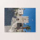 Landpoort in Korcula stad - Dalmatië, Kroatië Legpuzzel (Horizontaal)
