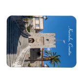 Landpoort in Korcula stad - Dalmatië, Kroatië Magneet (Horizontaal)