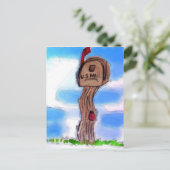 landpostvak briefkaart (Staand voorkant)