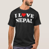 Landreis Souvenir I Love Nepal T-shirt (Voorkant)
