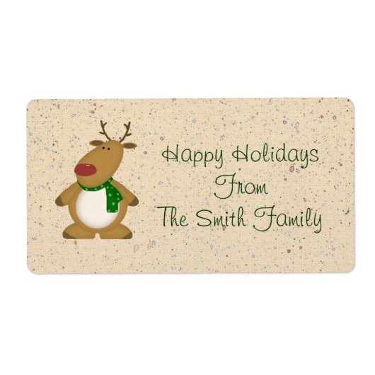 Landrendierlabel Etiket (Voorkant)