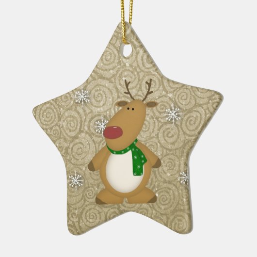 Landrendierversiering Keramisch Ornament (Links)