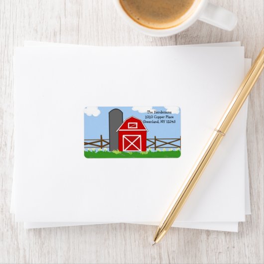 Landrode Barn Etiket (Insitu)