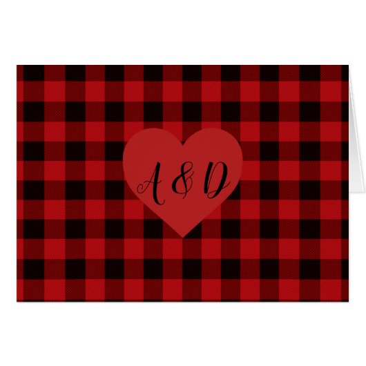 Landrode en zwarte vlecht met hartslag (Voorkant Horizontaal)