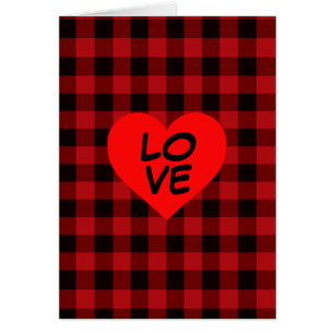 Landrode en zwarte vlecht met hartslag