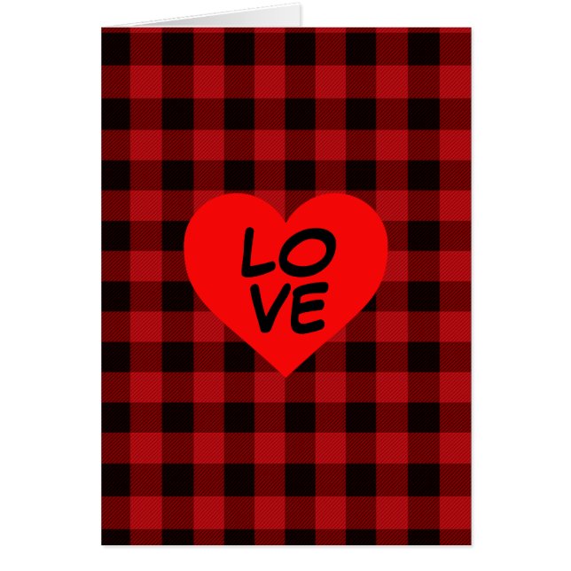 Landrode en zwarte vlecht met hartslag (Voorkant)