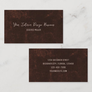 Landroestbruine  bruine textuur visitekaartje