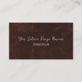 Landroestbruine  bruine textuur visitekaartje (Voorkant)