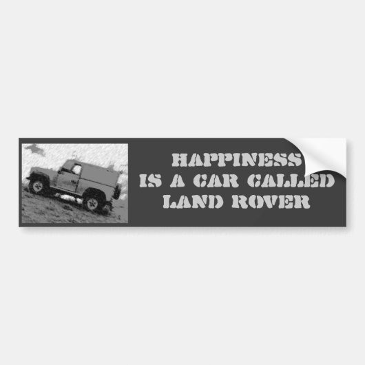 Landrover-Bumpersticker Bumpersticker (Voorkant)