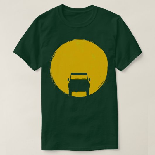 Landrover Defender car sunset sun 1 T-shirt (Design voorkant)