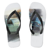 Landrover Flipflops uit de jaren zeventig Teenslippers (Voetbed)