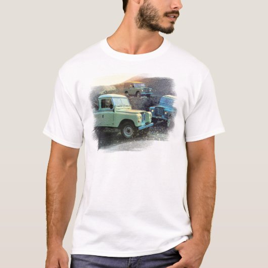 Landrover Mannen T-shirt 1970 (Voorkant)