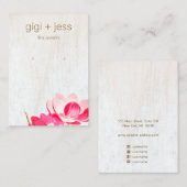 Landroze Floral Earring Display Visitekaartje (Voorkant / Achterkant)