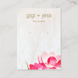 Landroze Floral Earring Display Visitekaartje