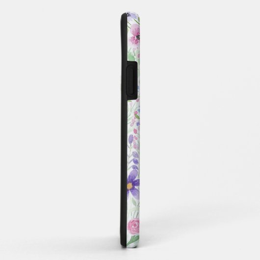 Landroze Paarse Waterverven bloemen Case-Mate iPhone Case (Achterkant/rechts)