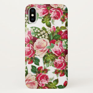 Landroze rode groene  bloem Case-Mate iPhone case