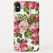 Landroze rode groene  bloem Case-Mate iPhone case (Achterkant)