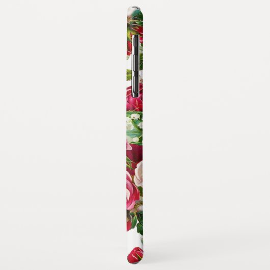 Landroze rode groene  bloem Case-Mate iPhone case (Achterkant/links)