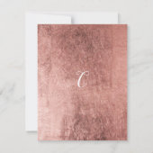 Landroze roze roze roze goudbloem Afstuderen Kaart (Achterkant)