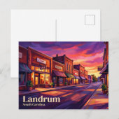 Landrum Historisch Downtown USA Briefkaart (Voorkant / Achterkant)