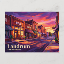 Landrum Historisch Downtown USA Briefkaart