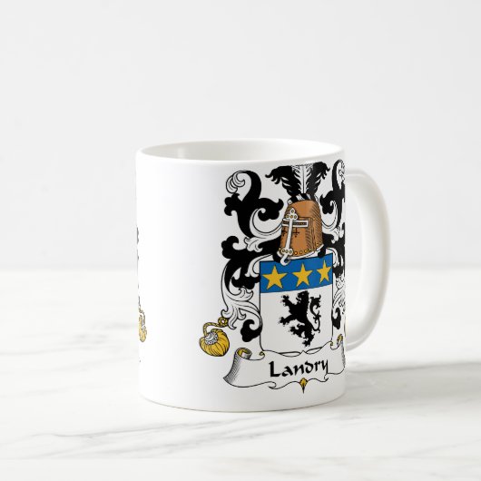 Landry Family Crest Koffiemok (Voorkant rechts)