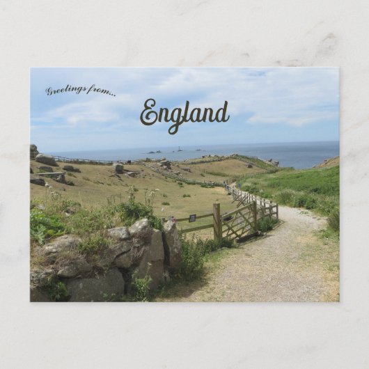 Land's End Cornwall Engeland Briefkaart (Voorkant)