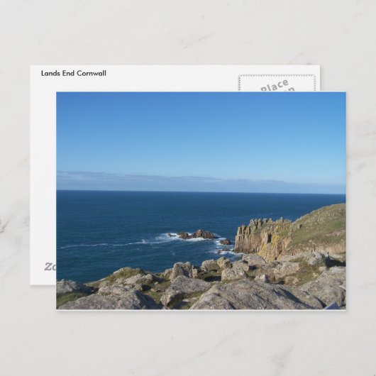 Lands End Cornwall Foto Briefkaart (Voorkant / Achterkant)