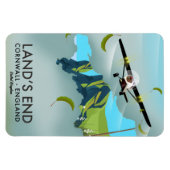 Land's End Cornwall Reis kaart poster Magneet (Horizontaal)