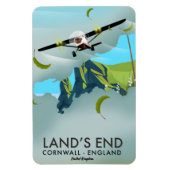 Land's End Cornwall Reis kaart poster Magneet (Verticaal)