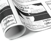 Land's End John o'groats vuurtoren Cadeaupapier (Rol Hoek)