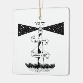 Land's End John o'groats vuurtoren Keramisch Ornament (Links)