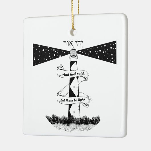 Land's End John o'groats vuurtoren Keramisch Ornament (Links)